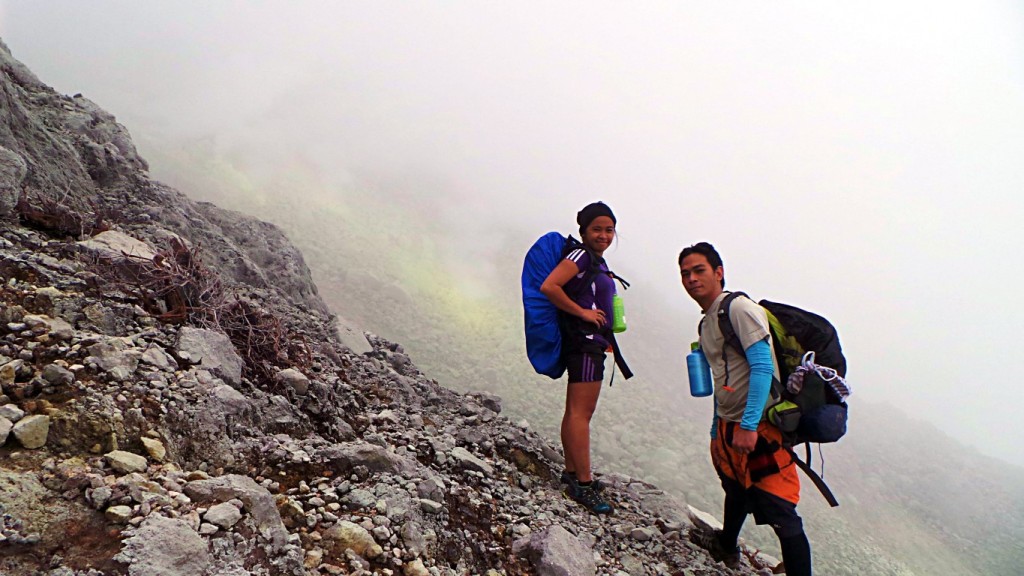 Mai2 and Melvin. Princess (not in picture) were an exception from the physical tedious boulder ascent.. They were always one step behind our guides.
