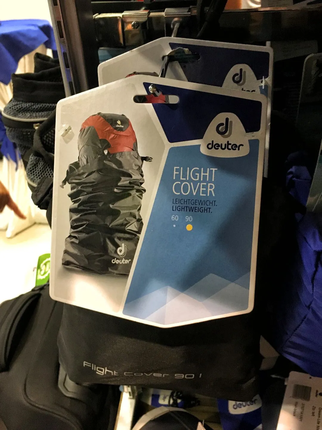 The flight cover is the secret on how to keep your pack away from damage and tear when traveling. Available in both 60L and 90L.