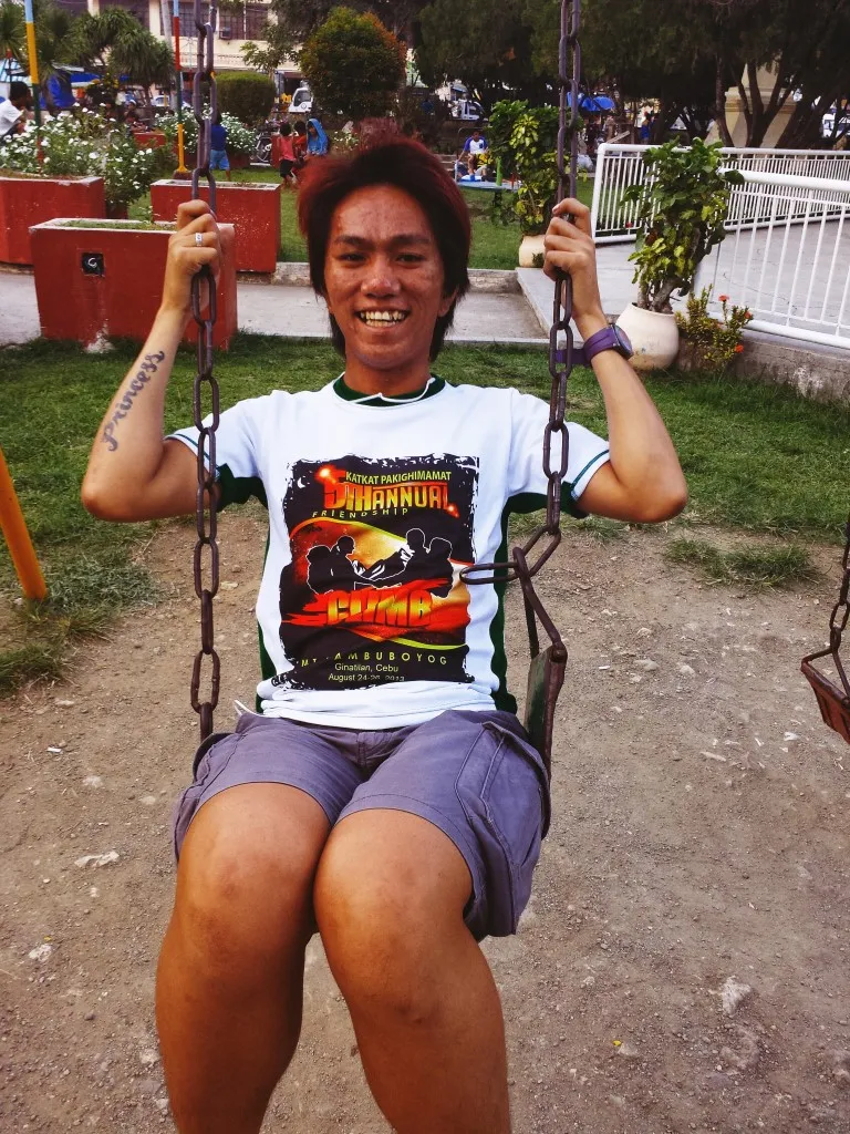 Princess in the swings.